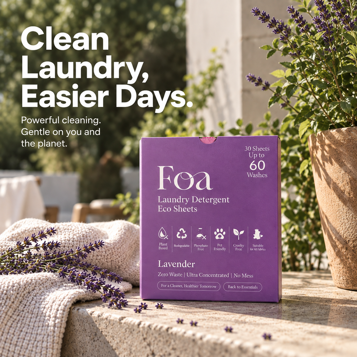 Lavender Laundry Sheets