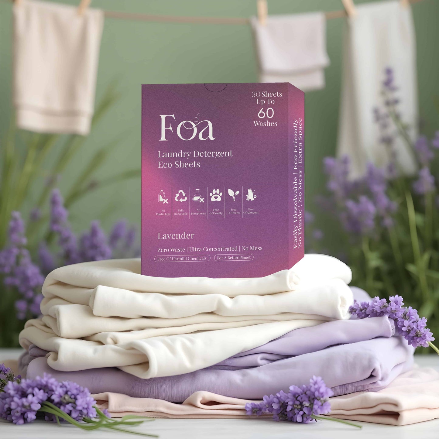 Lavender Laundry Sheets