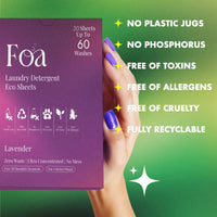 Zero Plastic Lavender Laundry Sheets
